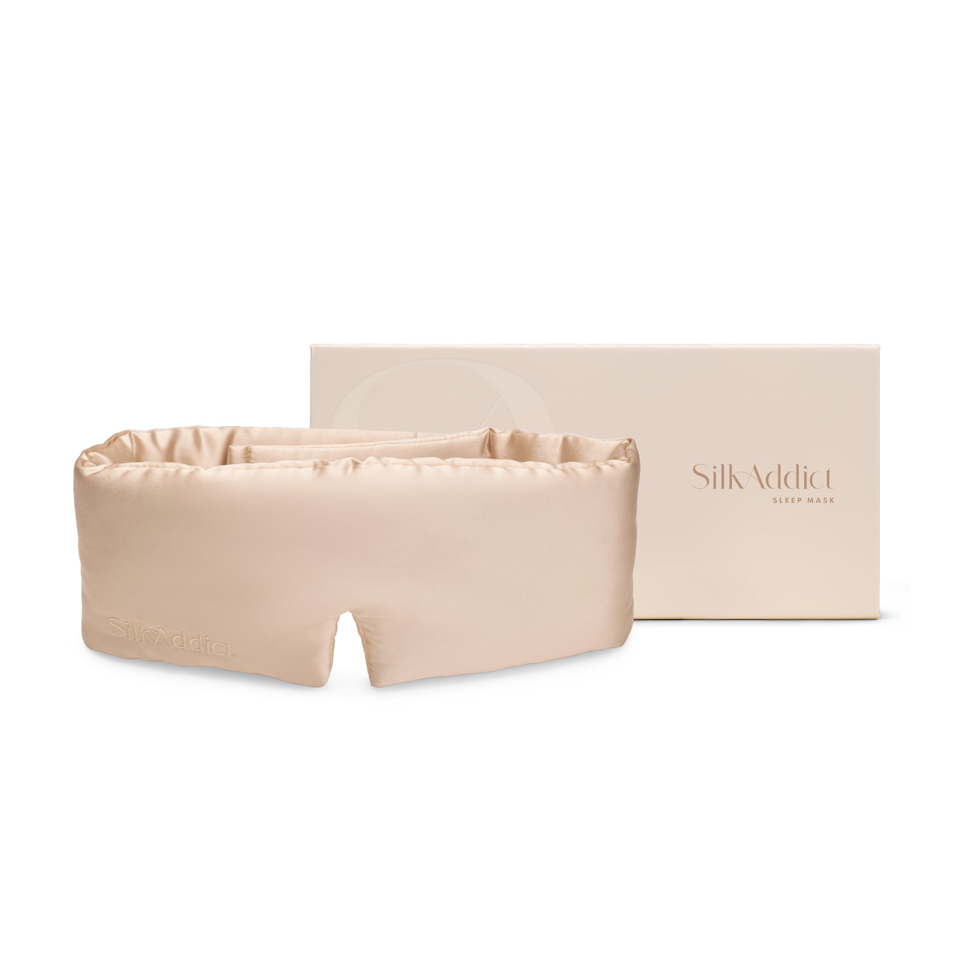 100% Mulberry Sleep Mask Wrap Caramel